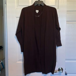Dark Brown A New Day Cardigan Size Small Guc